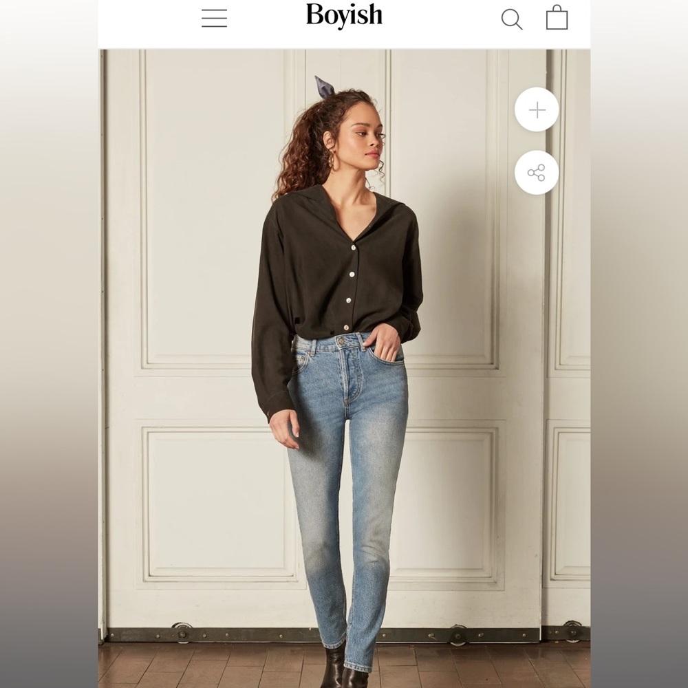 Boyish Jeans White Straight Leg